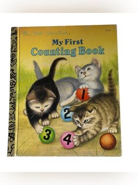 6/$20🎉 VINTAGE ‘MY FIRST COUNTING BOOK’ LITTLE GOLDEN BOOK KIDS